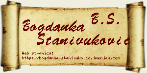 Bogdanka Stanivuković vizit kartica
